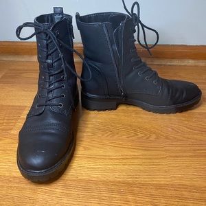 Black combat boots!